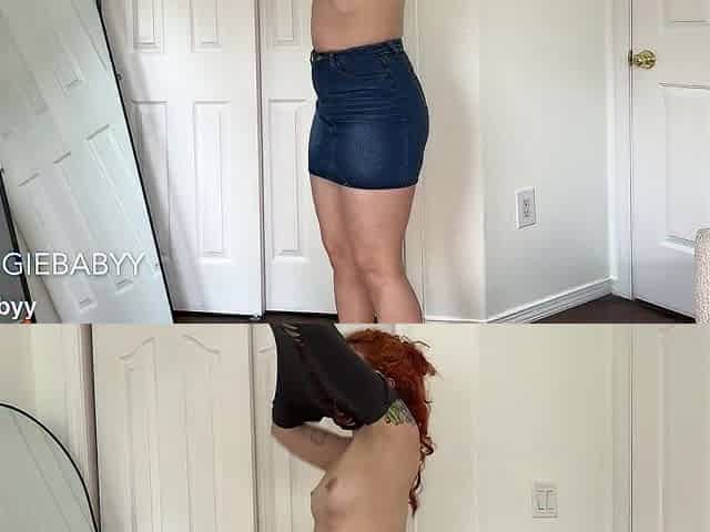 voyeur panty and hose fetish squats dark hole booty redhead veggiebabyy