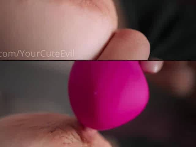 Played with juicy cunt with a sex toy, came twice (short)