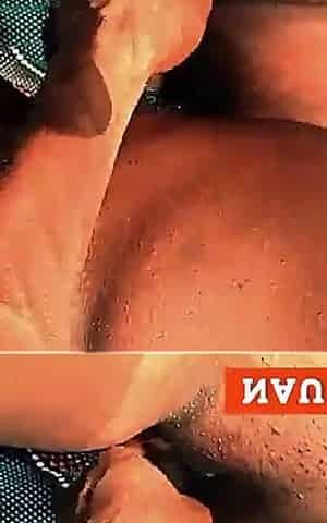 Amateur Horny Wife Fuck a Very Dark Man in the Bush