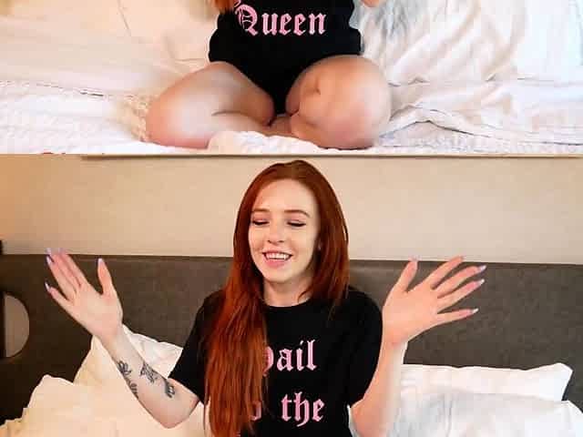 Adorable redhead teen railed hard