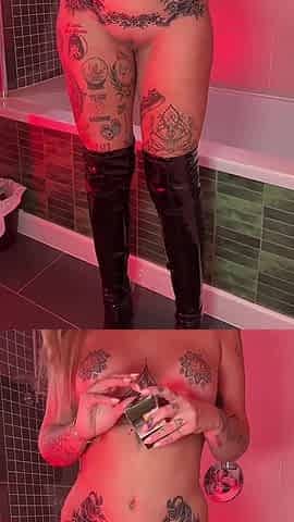 Goddess Gigi Thigh High Boots Smoking Babe