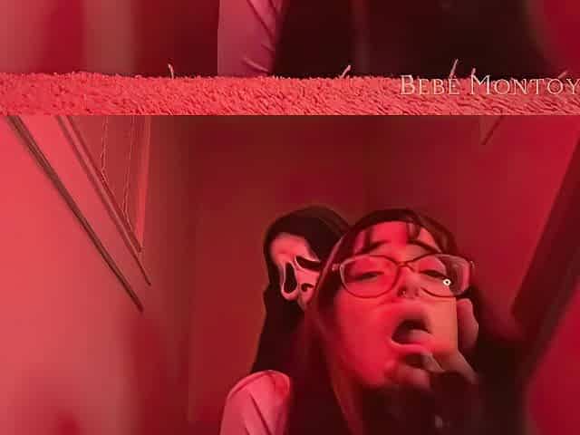 Concupiscent College Teen Gets Banged By Ghost Face...