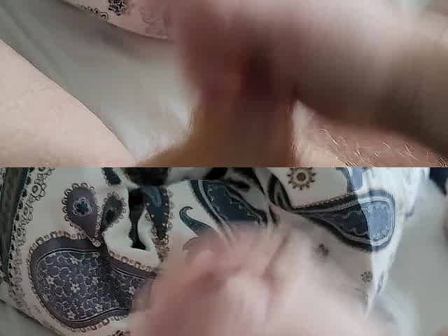 Playing with my toys and taut foreskin