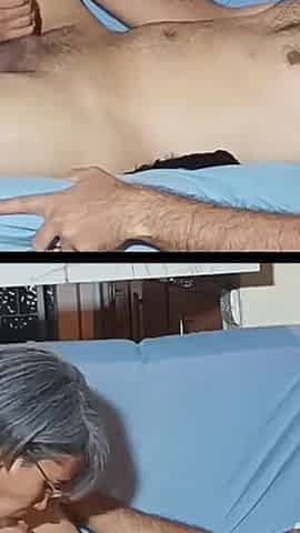 My Stepmother Surprises Me and Sucks My Cock, Which Is Delicious, While Stepdaddy Rests