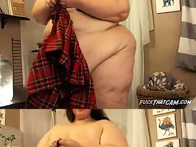 gorgeous SSBBW topless in skirt #2