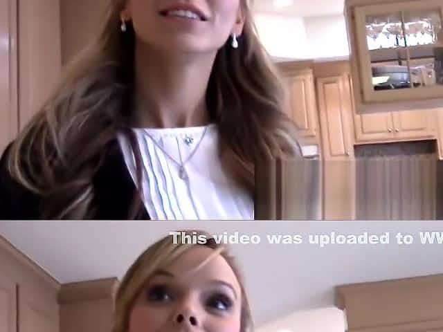 Real estate agent with tight petite body fucks pervert client with camera