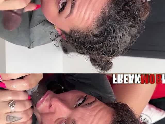 Sloppy Sucking On Big Black Dick 720