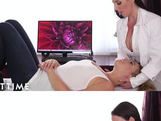 Doctor Angela White Scissors with Mia Malkova until That babe lastly Orgasms! Fu...