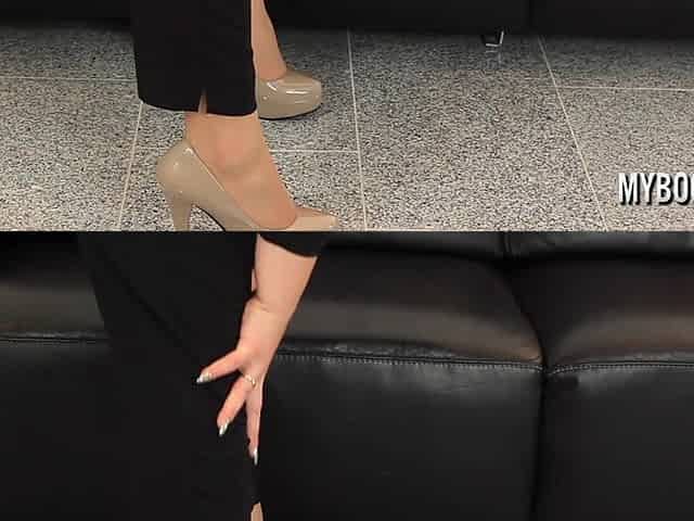 Busty Alexsis Faye Destroys Pantyhose