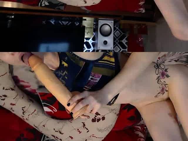 Small titted teen masturbating