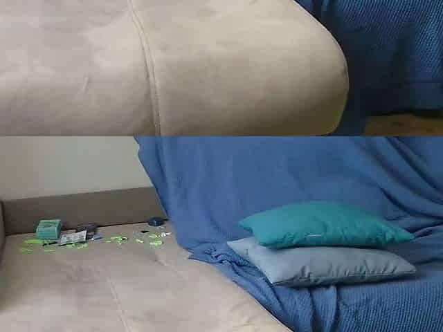 Large amateur cam woman uses two of her toys to masturbate