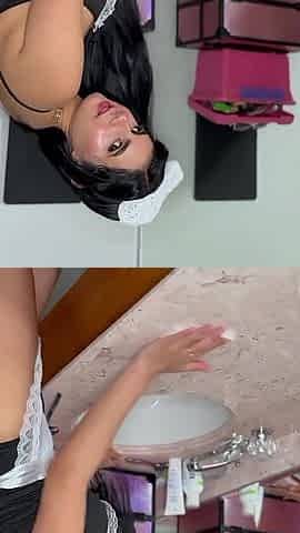 She Arrived Dripping Hot! the Boss Comes Out of the Car Hot and Her Maid Devours Her with Scissors