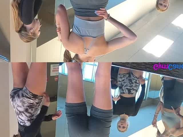 Two Hot teen 18+ Asses at the Gym