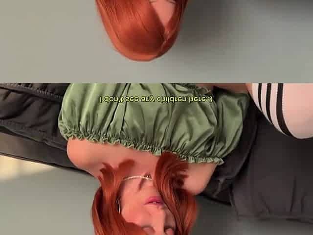 Persuaded A Freaky Red-Haired Stepsister To Have Sex On A Homemade Swing