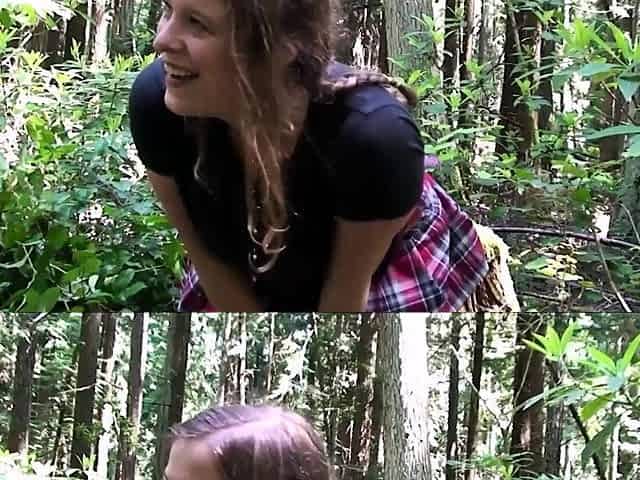 Cheerleader fucked in the woods by professor - Erin Electra