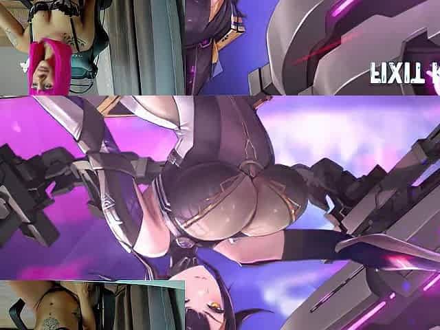 Nutaku stream Solo play and Blowjob Cum on Face