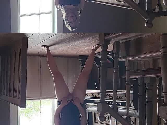 SEXY youthful curvy mother i'd like to fuck voids urine all over the floor and widens her large buns
