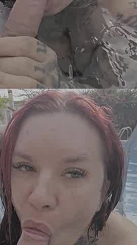 Swimmingpool Blowjob