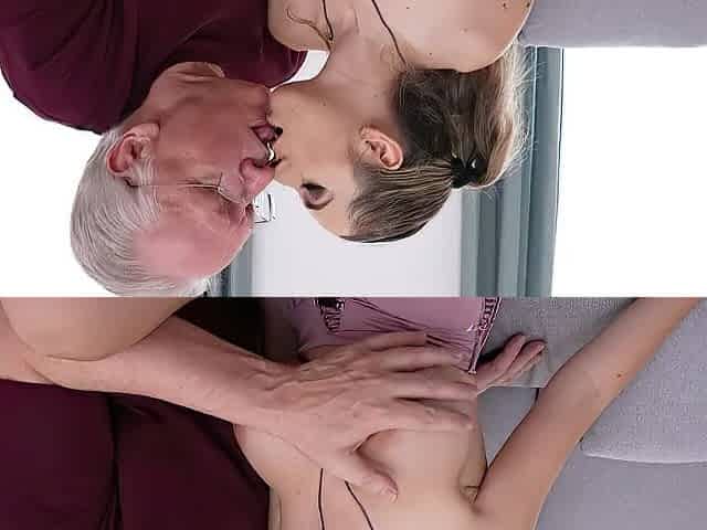 'Yes! Give Me Your LOAD!!' - Breasty Silicone Lalin girl Takes Old Wang Unfathomable And Gets A Giant Titty Jizz flow