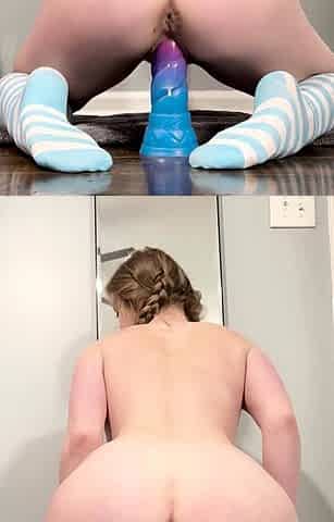Big boobs webcam slut toys her asshole