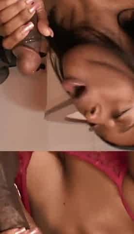 Hot hairy ebony chick fucked hard by BBC dude