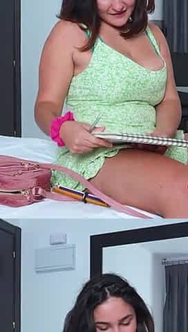 Female Painter Has Sex with a Nude Model. Interracial Sex with the Busty BBW Gigi Lust Fakings Black Fix