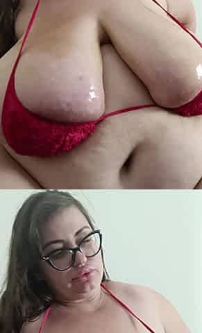 Suck Black Toy Red Bikini Oil