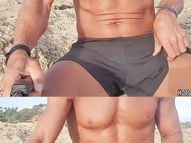 Beach Solo Masturbation: See Me Play With My Weenie in Front of Tourists!