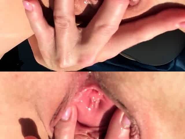 Real Female Orgasms - Huge Pussy Lips Close Up