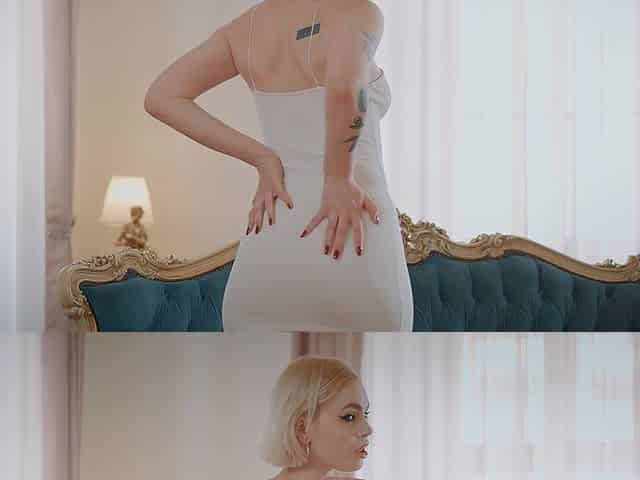 Greta Foss and Charlie Dean in sensual action