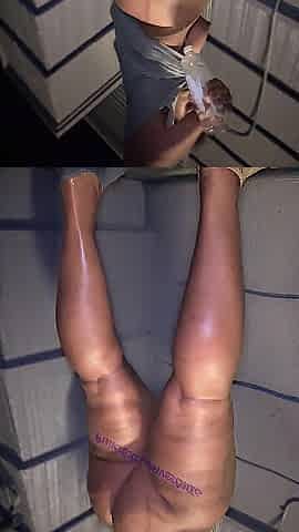 Pinky Clapping Butt Outside At Night