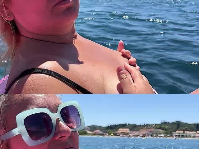 Public Exposure Risk Zara Charm Flashing My Boobs On A Sea Pedal Boat