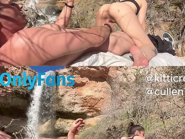 hiking turned into coarse public sex with a stranger