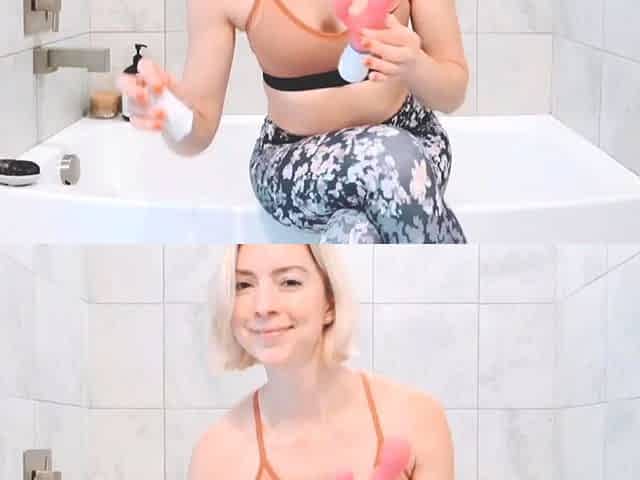 Sexy amateur blonde fingers and toys her wet pussy