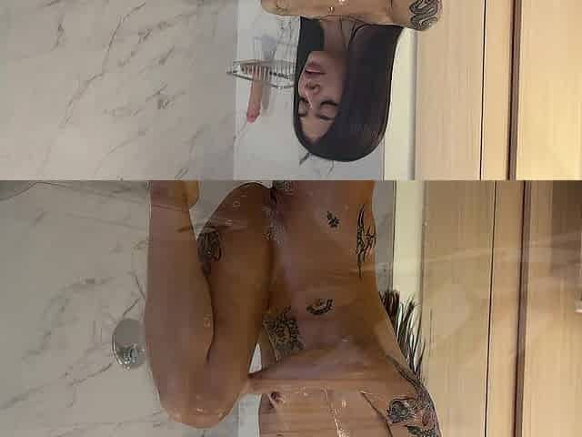 Masturbating in the shower with my toy!