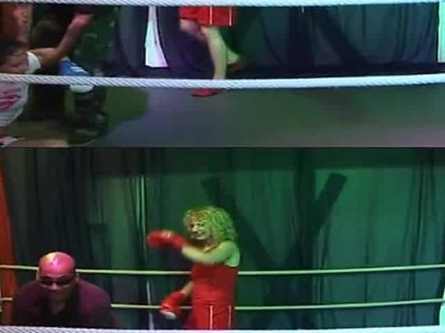 Blonde Mature Babe's Dripping Rosebud Gangbang in Wrestling Ring