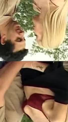 Outdoor sex with horny blonde