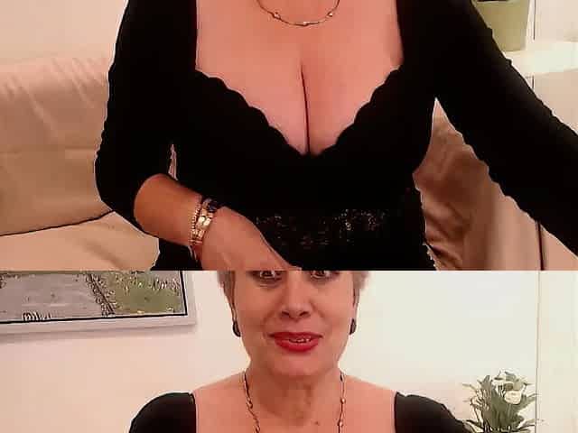 Thick busty mature wife solo