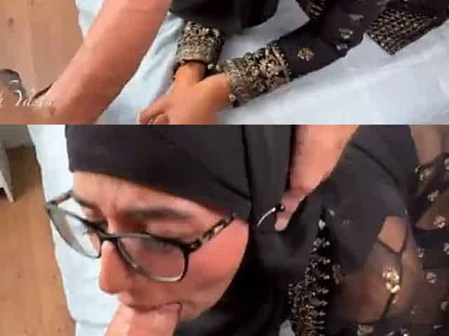 Muslim girl fucks her first BWC