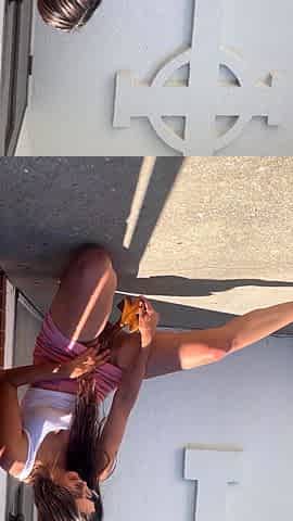 Elle amateur redhead teen outdoor
