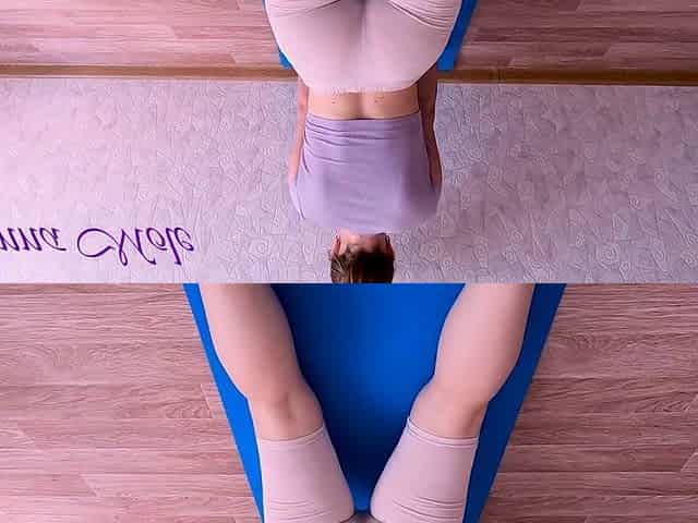 I did yoga for the butt and my snatch got very aroused, I had to cum right on the yoga mat Anna Mole