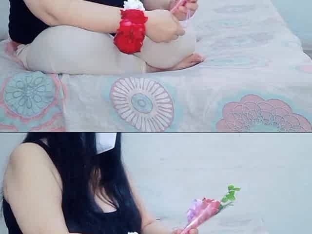 14 Feb 2026 Happy Valentine's Day Meet My Hot and Sexy Girl Friend and Gifts the Flowers