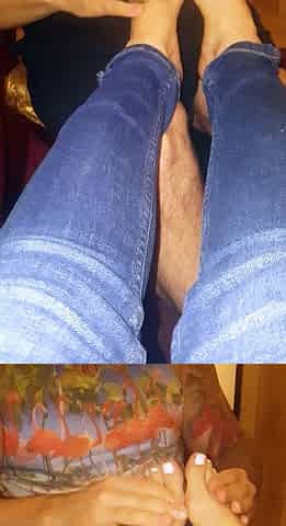 Blonde in stockings foot fetish and pussy pounding