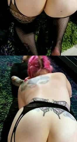 Amateur milf outdoors blowjob and fucking