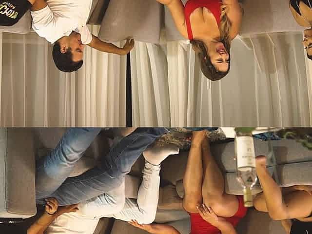 After Party! My Stepmother, Stepfather Teach Me How to Fuck, Ride and Suck Until Creampie, While My Stepbrother