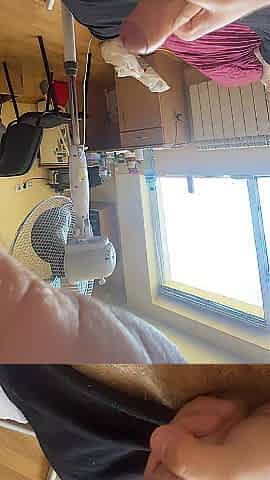 Masturbating my Dick and cumming on the couch