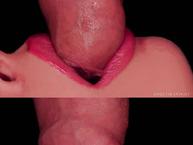 CloseUp Passionate Oral sex And Jizz In Mouth