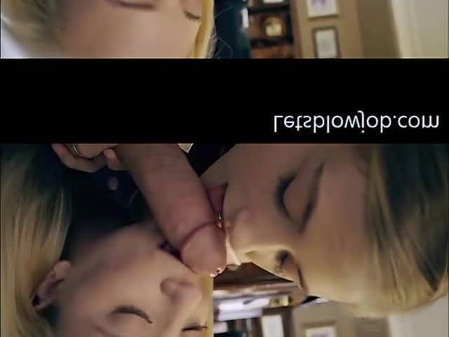 Two Desirable 18-Year-Olds Give A Double Sucking Cock