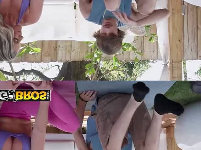 BANGBROS - Pleasing Vickie Lets Her Stepson Practice Anal And Gets Her Butt Screwed Unfathomable Outdoors