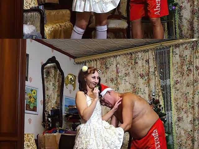 Sex underneath Xmas tree video one